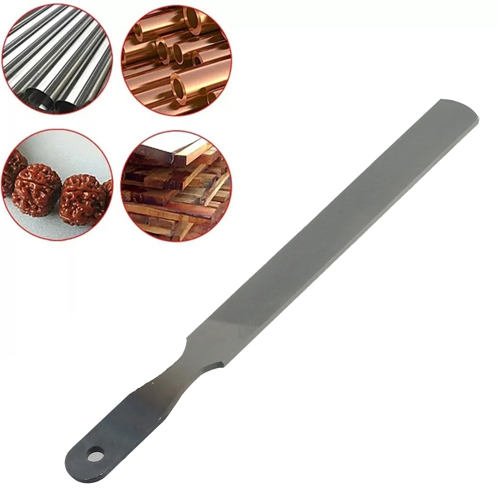 

1Pc Steel Flet File 8'' Grinding Rasp File Double Sided Single Double Slot For Shaping Deburring Sharpening Hand Saw Manual Tool