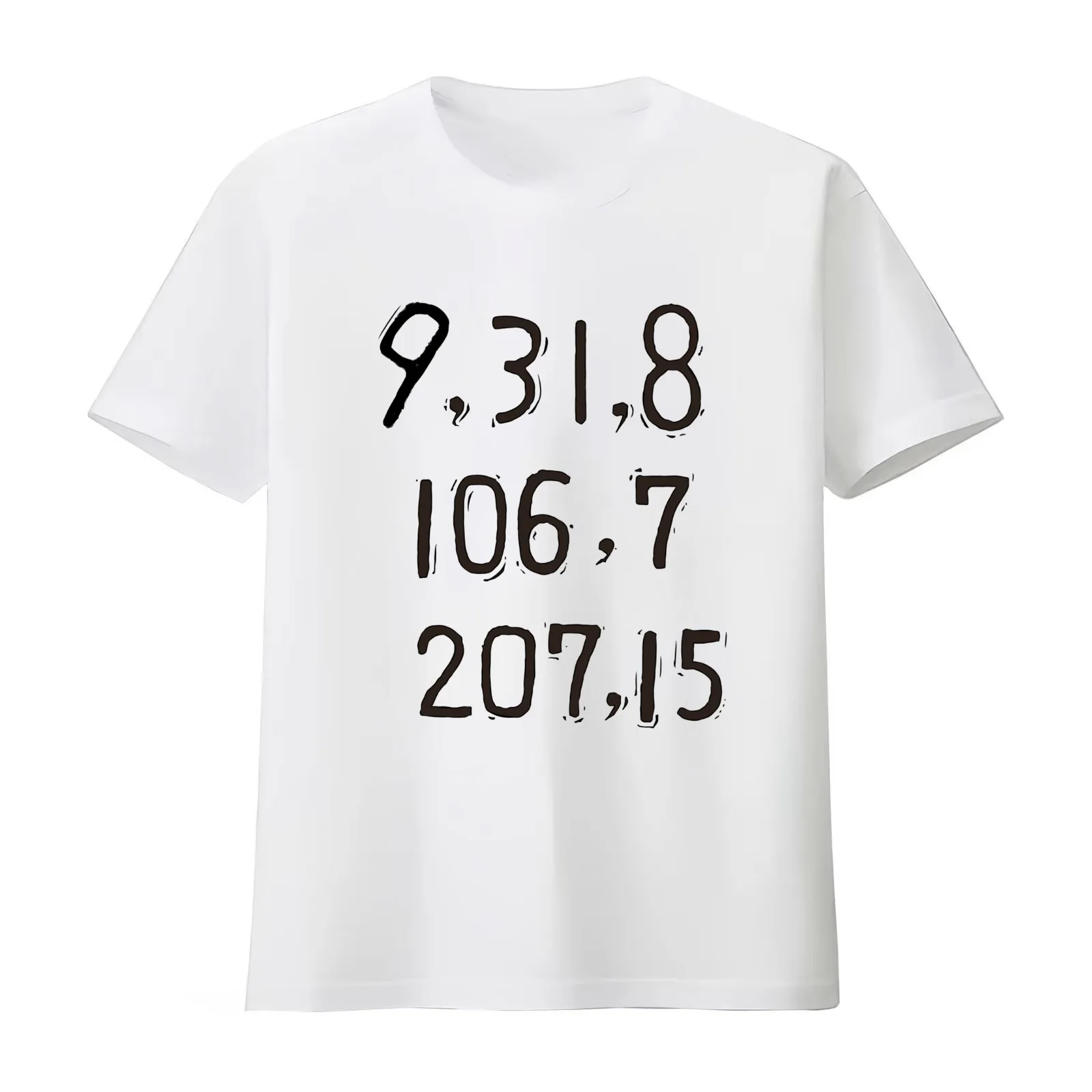 The Real One's Not Among Them T-Shirt Summer Casual Cotton Tee Oversized Streetwear Tops Vintage Graphic Print 100% Cotton