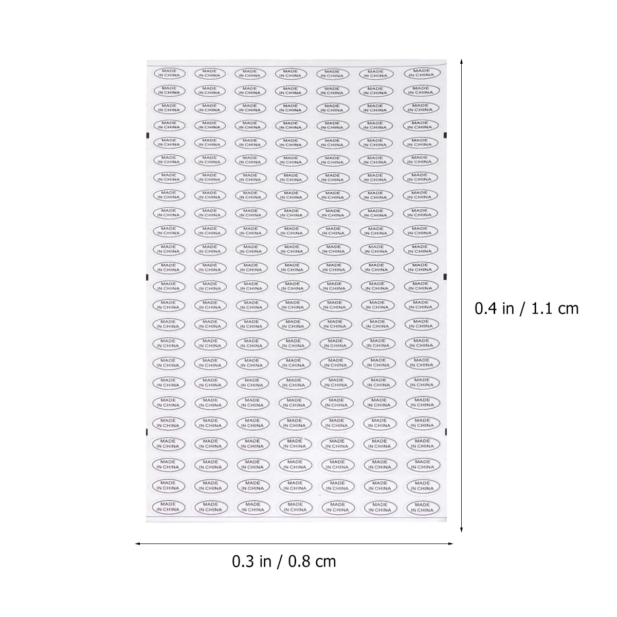 14440Pcs Made in China Stickers Self Adhesive Labels for Metal Plastic Paper Glass Wood Surfaces Made in China Stickers