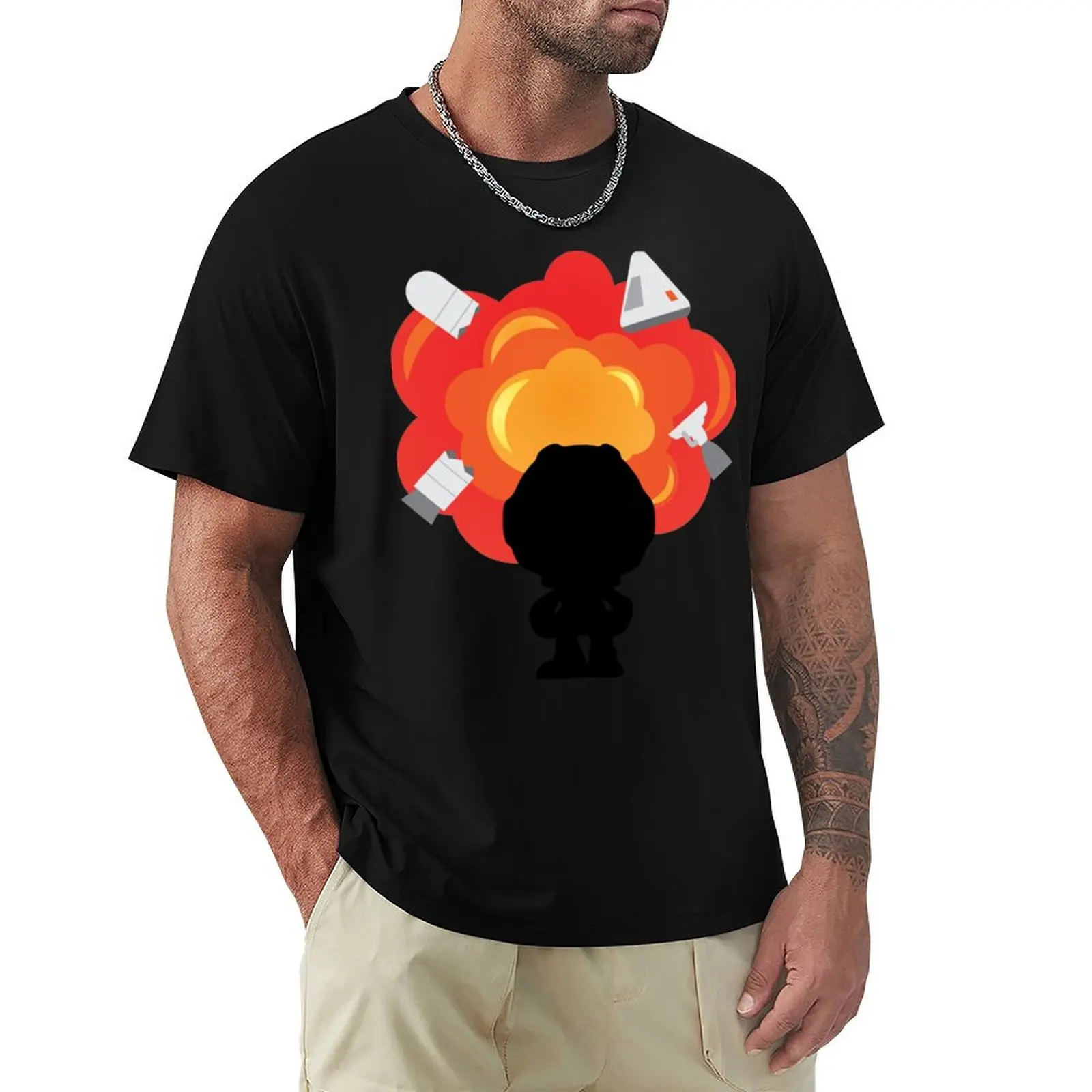 Kerbal Space Program Explosion T-Shirt Lightweight Running Sports T-Shirt
