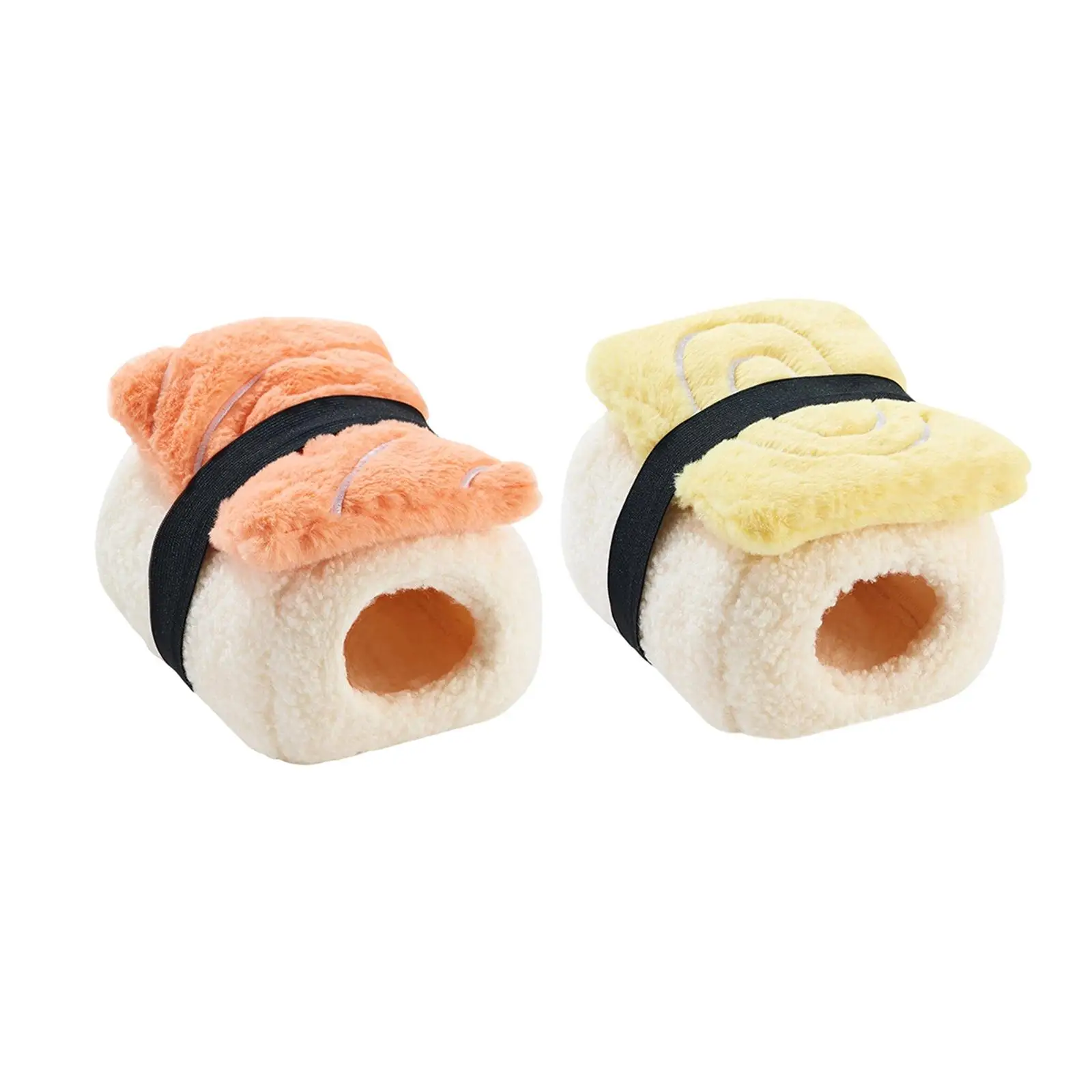 

Guinea Pig Bed House Sushi Shape Warm Animal Nest Soft Removable Pad Small Pet Hideout for Hamster Cage