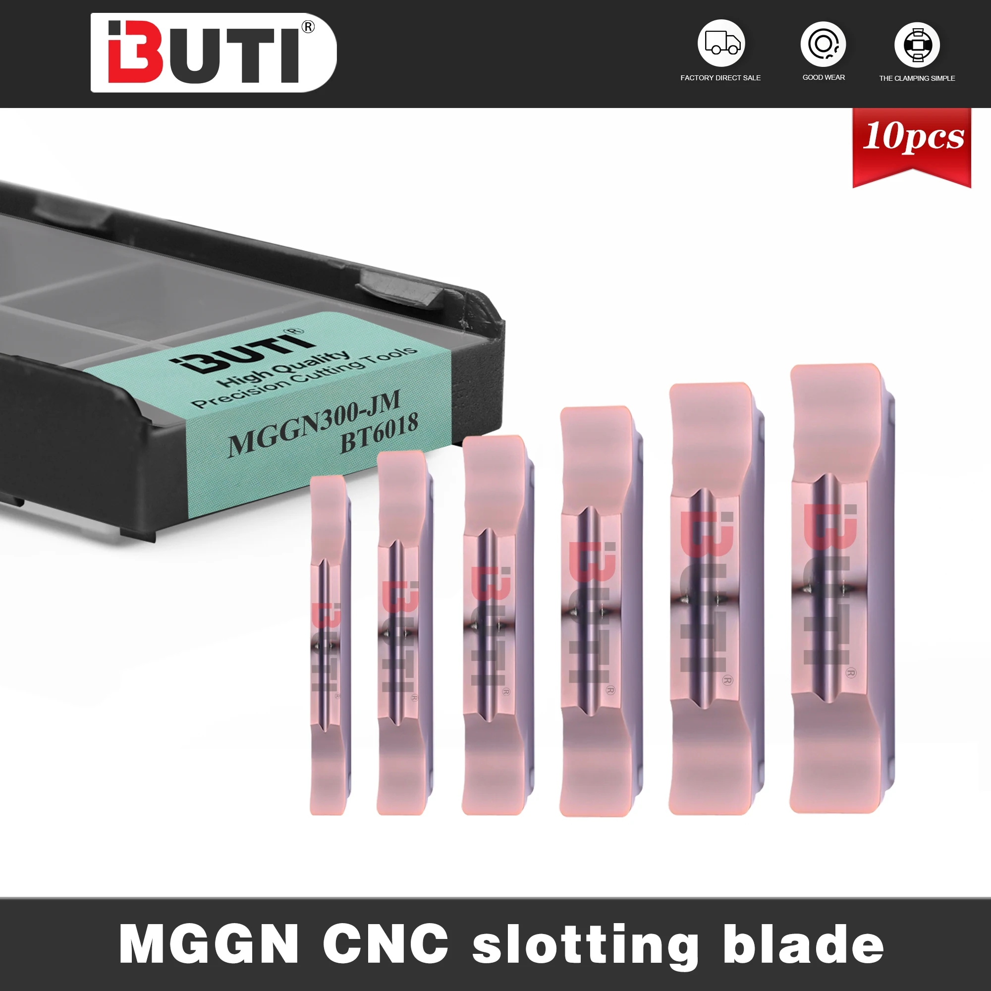 

Процесс токарного станка с ЧПУ MGGN150/200/250/300/350/400/500/600/300R0.2/400R0.2 Инструмент для обработки лезвий из нержавеющей стали серии JM