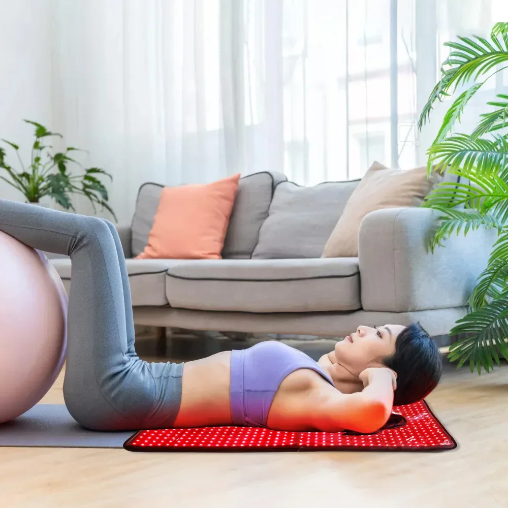 

Hot Sell 660nm 850nm Full Body Mat Large Size Pain Relief Home Use Infrared Wrap Blanket Red Light Therapy Pad