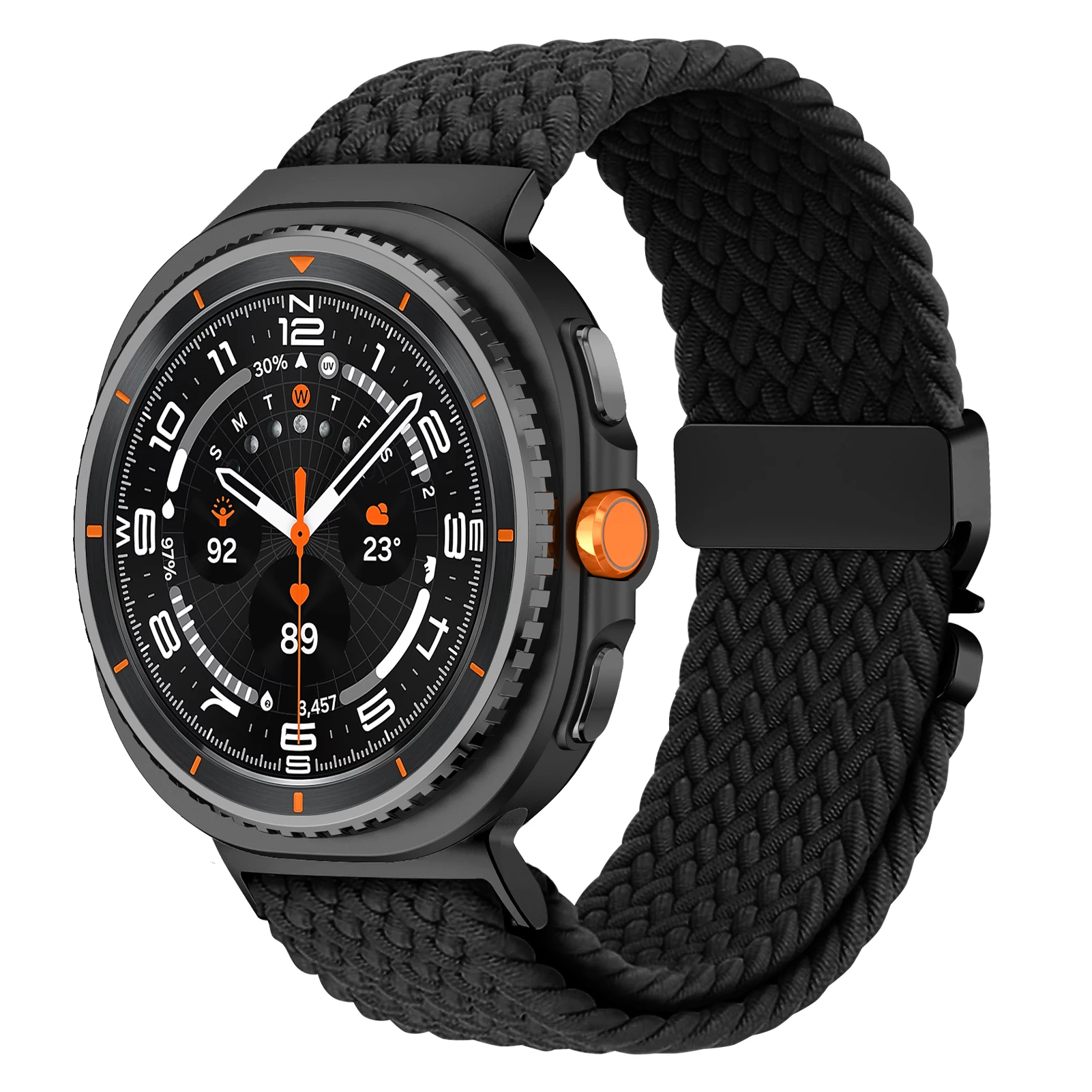 삼성 갤럭시 시계 8 밴드 44mm 40mm 나일론 팔찌 Correa 갤럭시 시계 8 클래식 46mm 용 땋은 스트랩