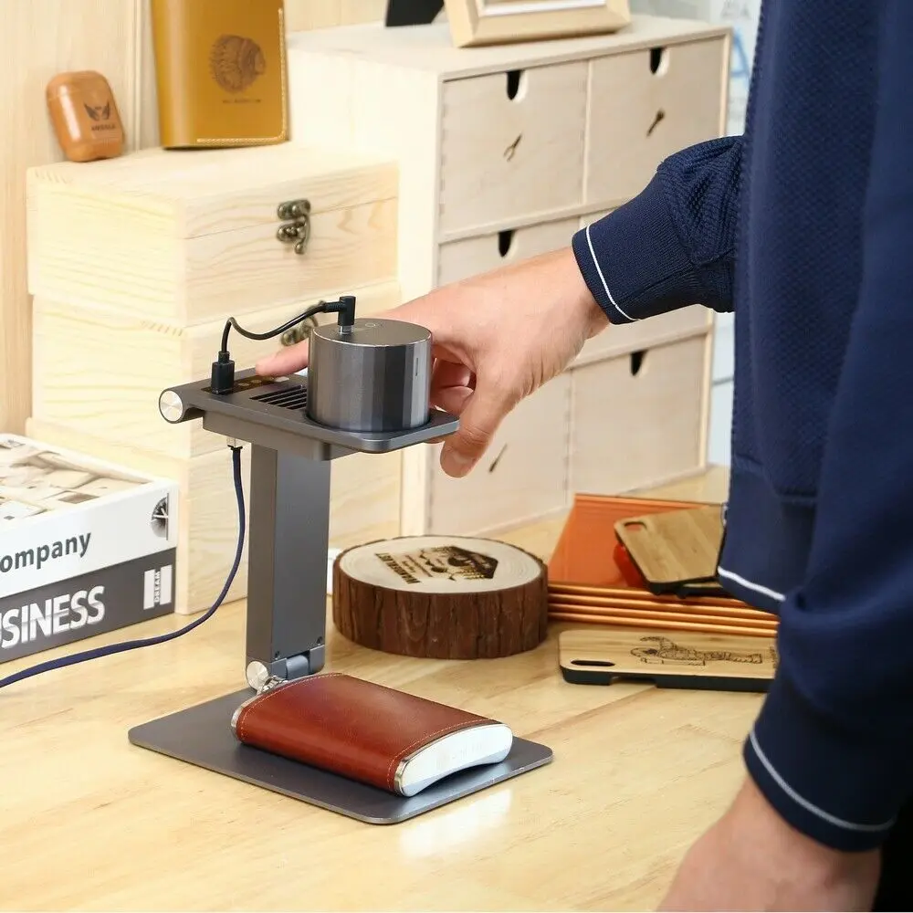 Laserpecker pro gravador a laser impressora 3d portátil mini máquina de gravação a laser desktop etcher cortador gravador com suporte