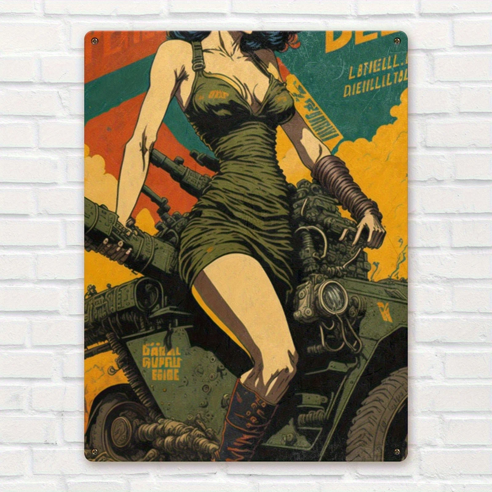 Retro Tin Painting,…