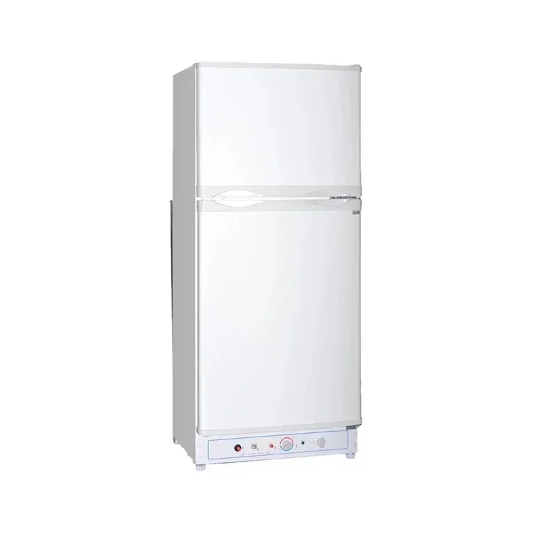 Low Prices Top Freezer Double Door Absorption Camping Refrigerator Propane lpg Gas Fridges For Home RV