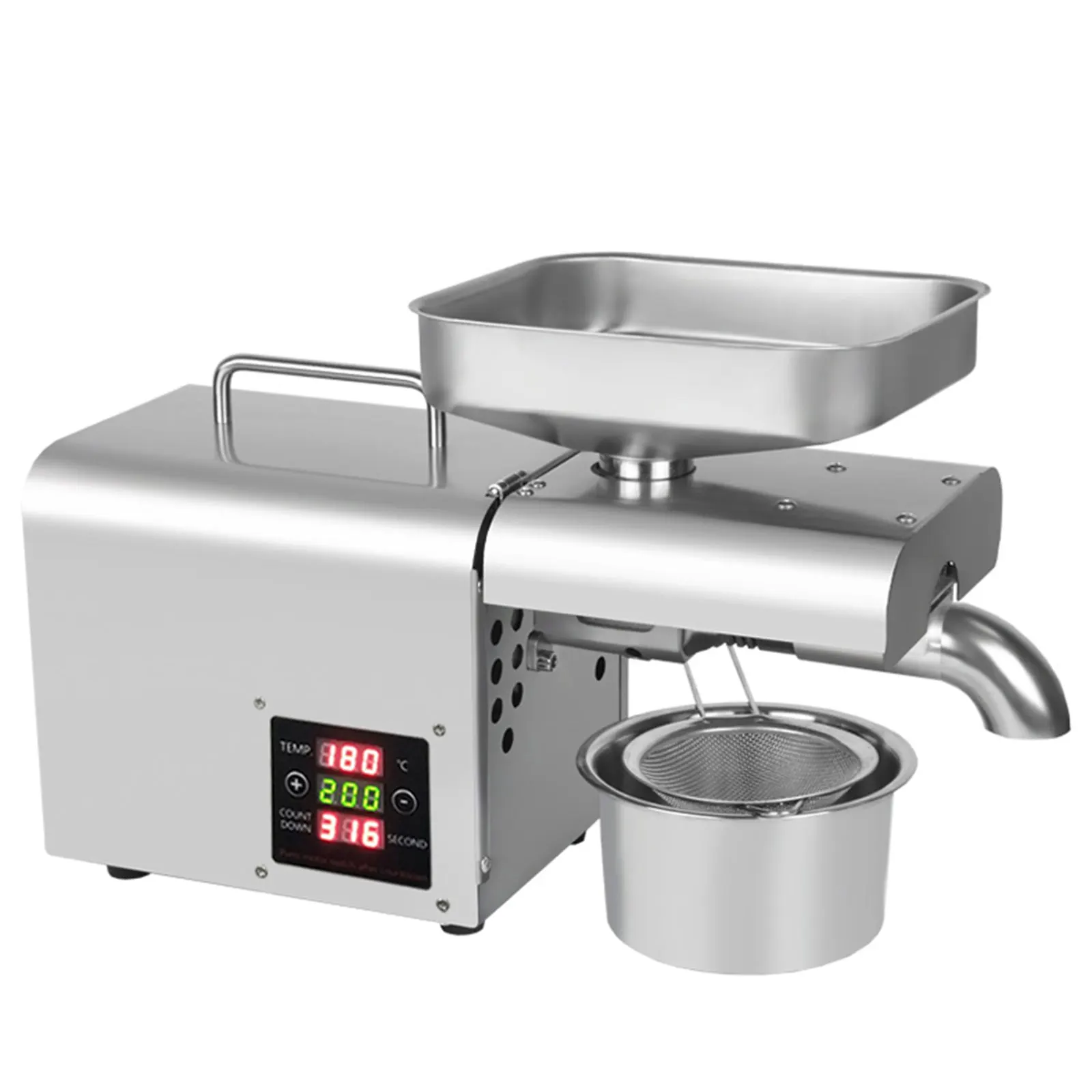 610w automatische Ölpresse Edelstahl Erdnüsse Power Oil Expeller Extractor Anti-Rost