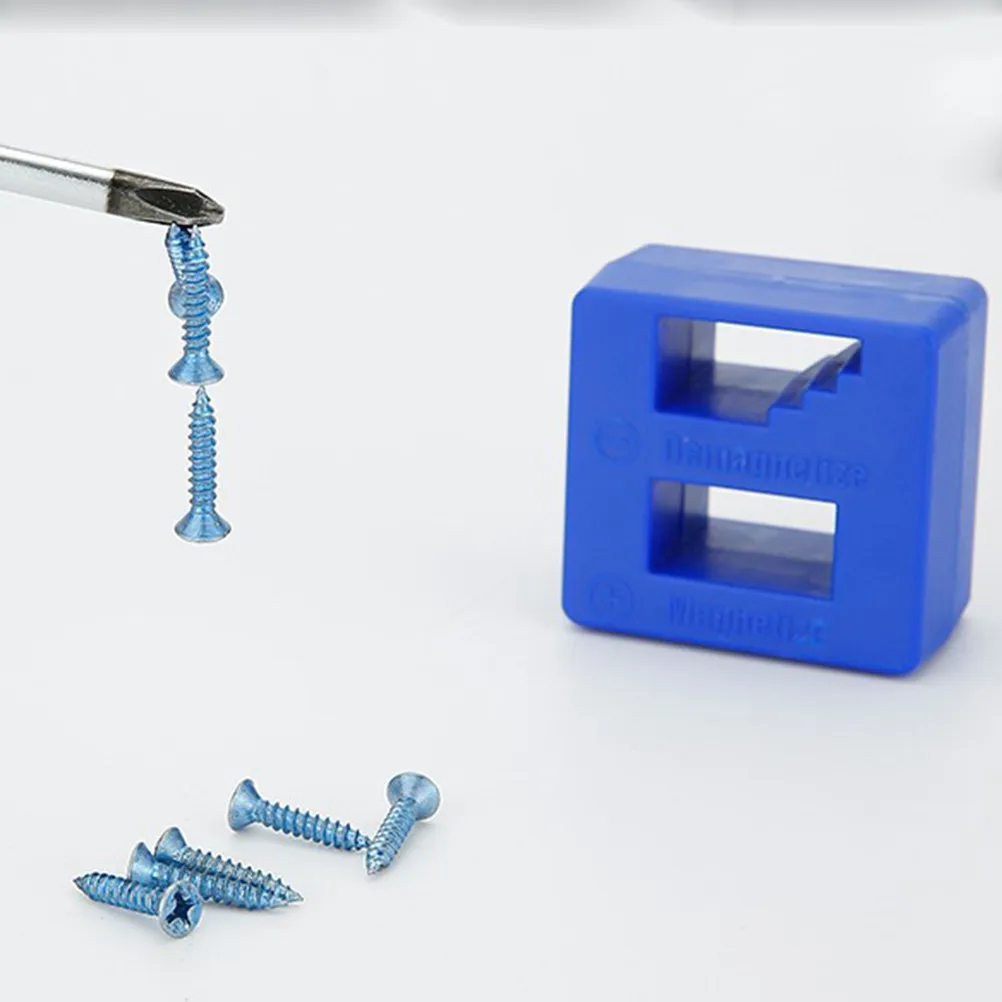 Magnetizer Demagnetizer Tool Blue For Screwdrivers Small Big Screws Drills Drill Bits Sockets Nails Wrenches Hand Tools