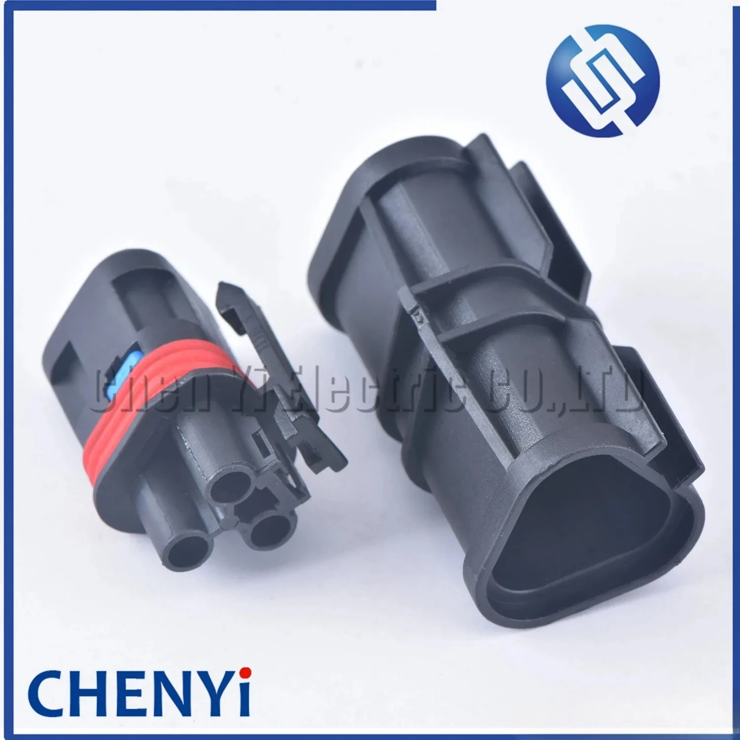 1 set Black 3 Pin female or male Automotive waterproof connector plug Harness connector sheath 14165.592.699