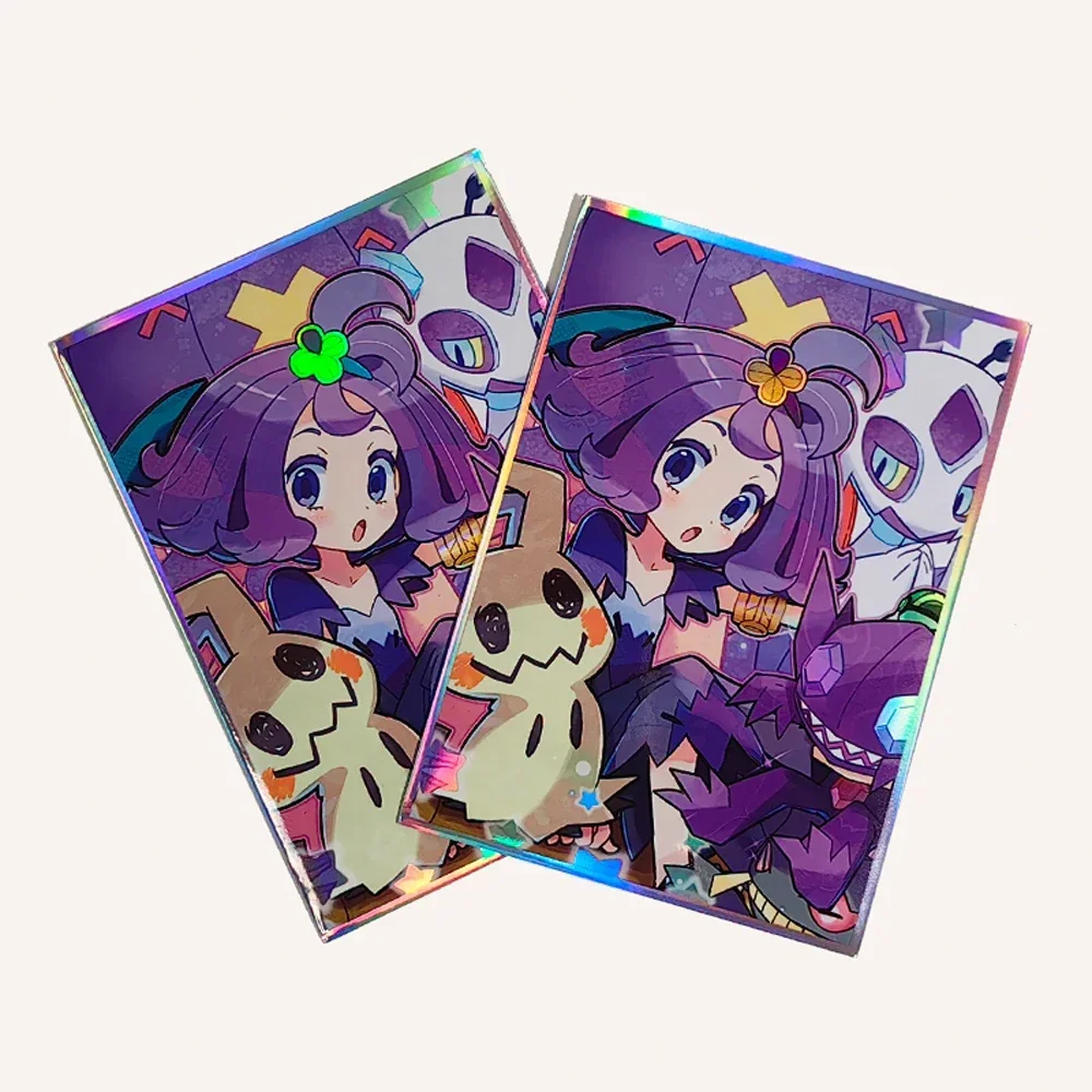 60PCS 67X92mm Acerola Anime Card Sleeves for MTG/PKM Trading Card Protector Board Game Categorizable Best Gift for Friend