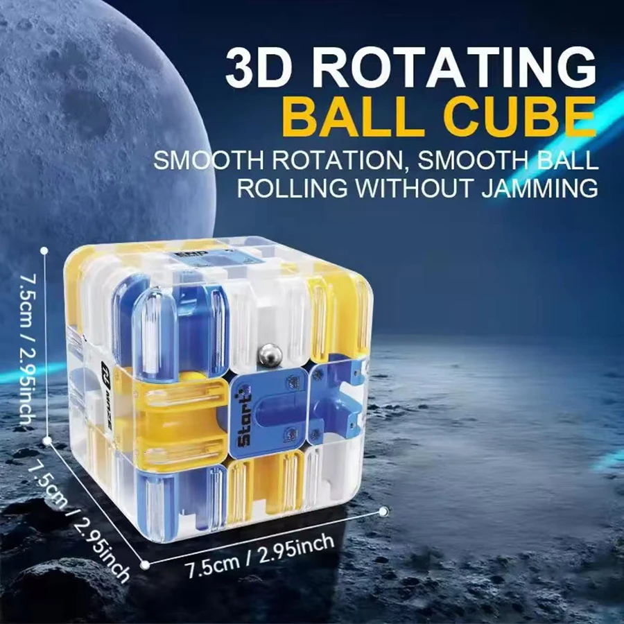 1 قطعة المتاهة أُحجية مكعبات سحرية لعبة متاهة كرة دوارة المكعب السحري الإصدار الإجهاد التوحد القلق الكبار الاطفال الإغاثة مكافحة الإجهاد لعبة