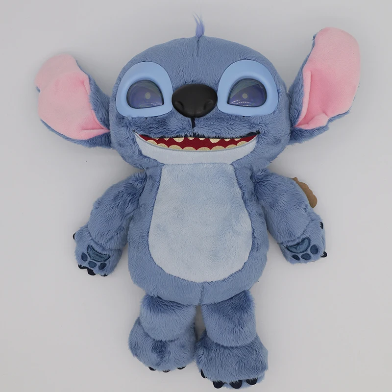 

Disney Series Stitch Expressive Lcd Eyes Wiggle Watch Him Get Dizzy Cute Fluffy Accompanying Dolls 50+Sounds Efffectsi Fun Gifts