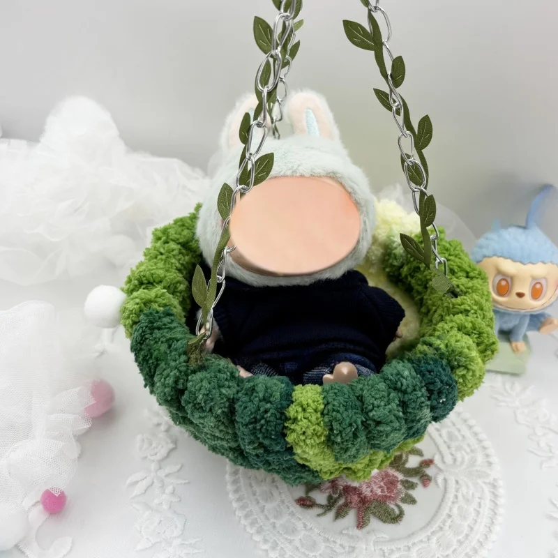 Caja ciega, muñeca de vinilo, llavero, columpio para muñeca de 17 centímetros, cesta colgante, almacenamiento de hamaca