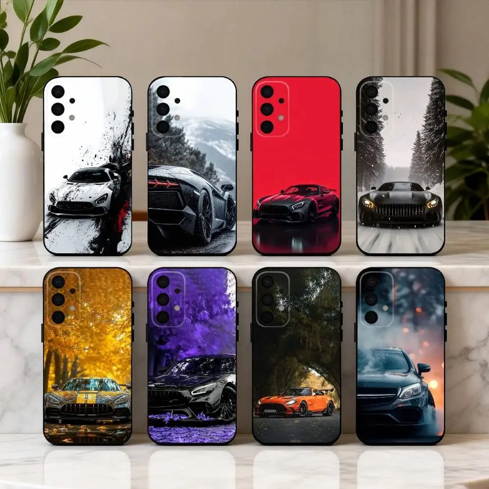 

Speed Sport Blitz Sprint Car Phone Case For Samsung Galaxy A73,A72,A71,A70,A53,A52,A51,Soft Silicone Black Cover