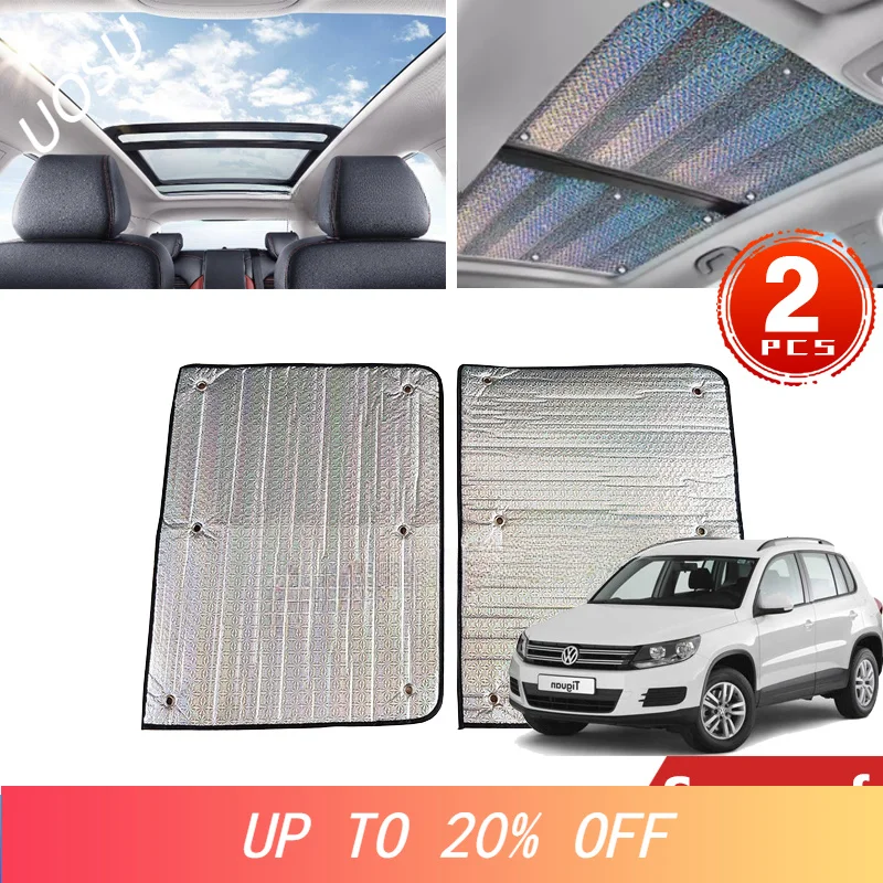 LIEI Car Sunroof Sunshade for Volkswagen VW Tiguan MK1 5N 2009~2016 2008 Accessories Roof Sunscreen Heat Insulation Windscreen A