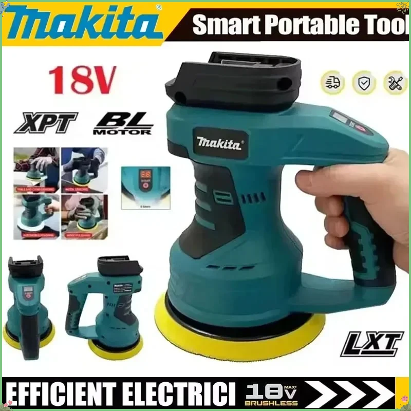 

Makita 8 Gears Adjustable Auto Electric Waxing anding Sealing Glaze Cordless Car Polisher Tool Rechargeable Polisher Power Tool
