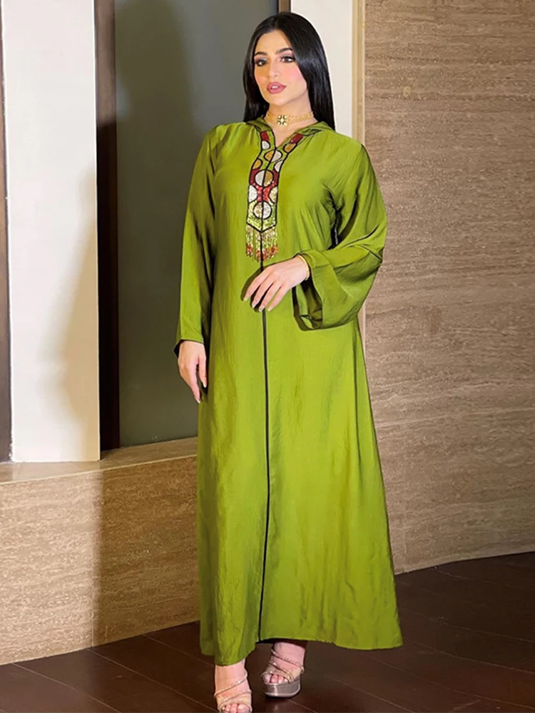 

Modest Ethnic Abayas for Women, Hooded Party Dress, Eid Outfits, Turkish, African Kaftan, Moroccan, Elegant Robe,Fashion