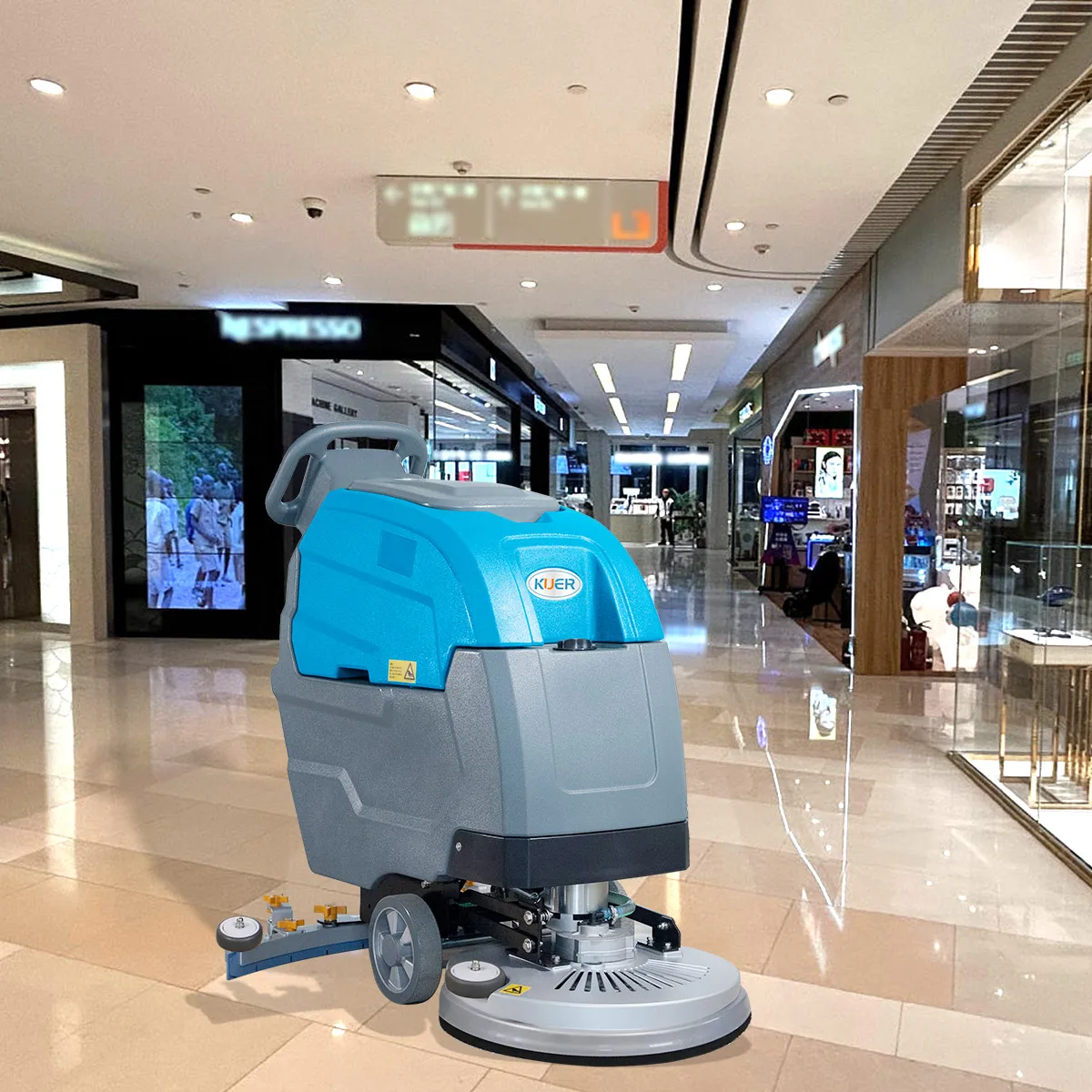 

KR-A65 Large Walk in Behind Floor Scrubber Set Cleaning