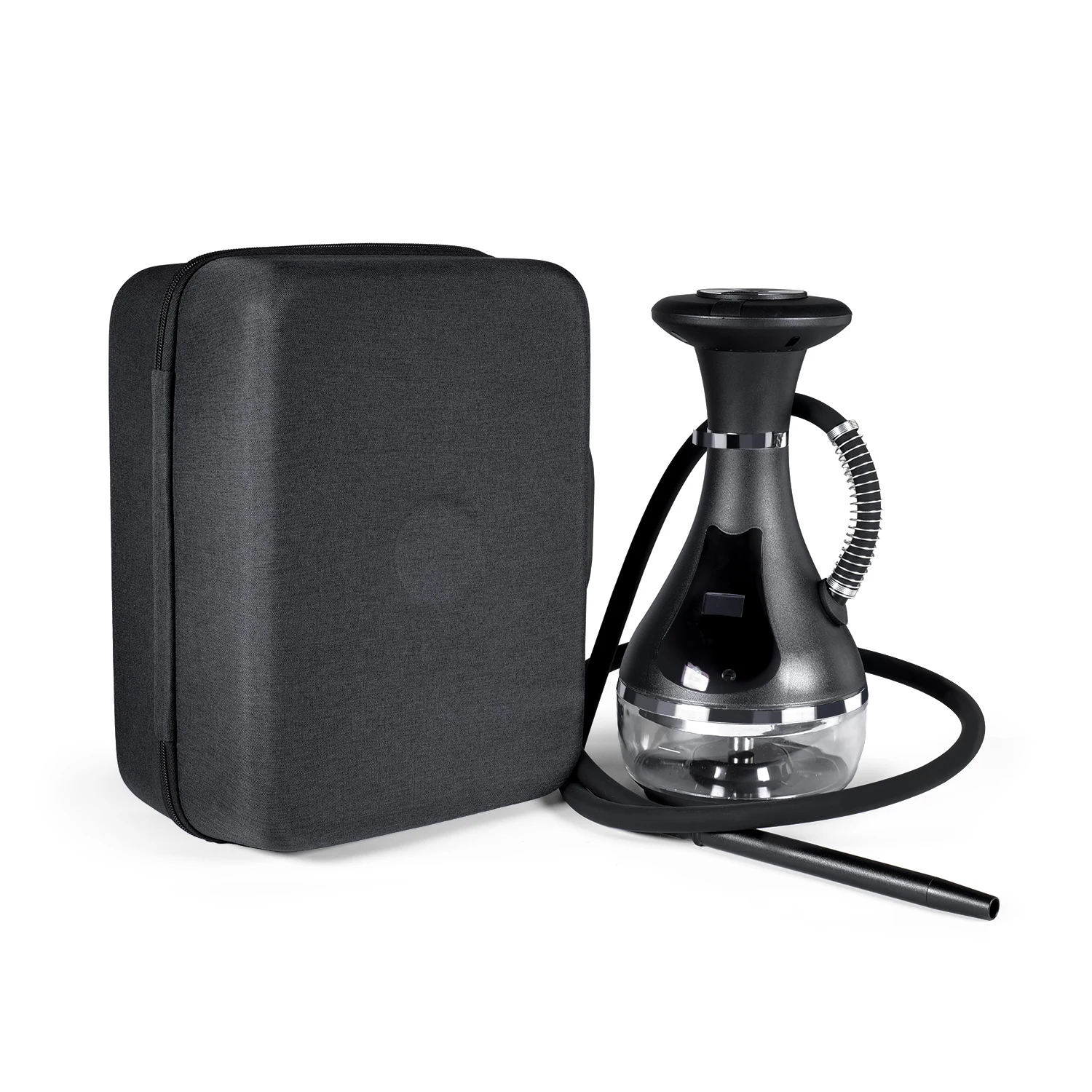 

2025 New High Quality Design Luxury Rechargeable Electronic Hookah Design Non-charcoal Smoking Electric Shisha LED Display Set