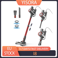 YISORA I8 Corded Vacuum Cleaner, 23kPa Powerful Suction, 0.8L Dust Cup, 6m Long Cord, 4 LED Headlights, Self-standing