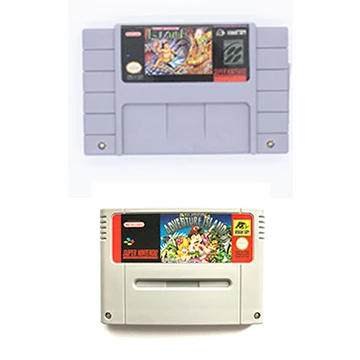 Super Adventure Island game cartridge For snes ntsc pal video game