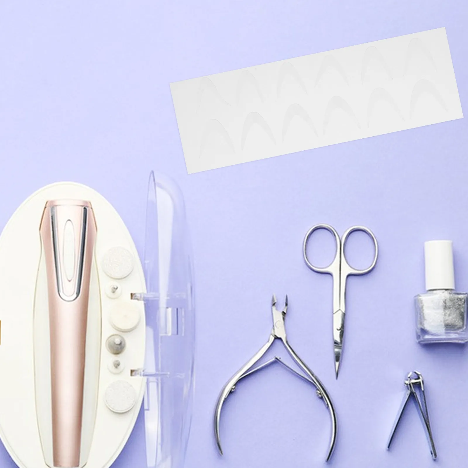 

Силиконовые пленки для французского маникюра Crystal Film: не требуют полировки, регулируемая длина, мягкие, удобные, для нейл-арта