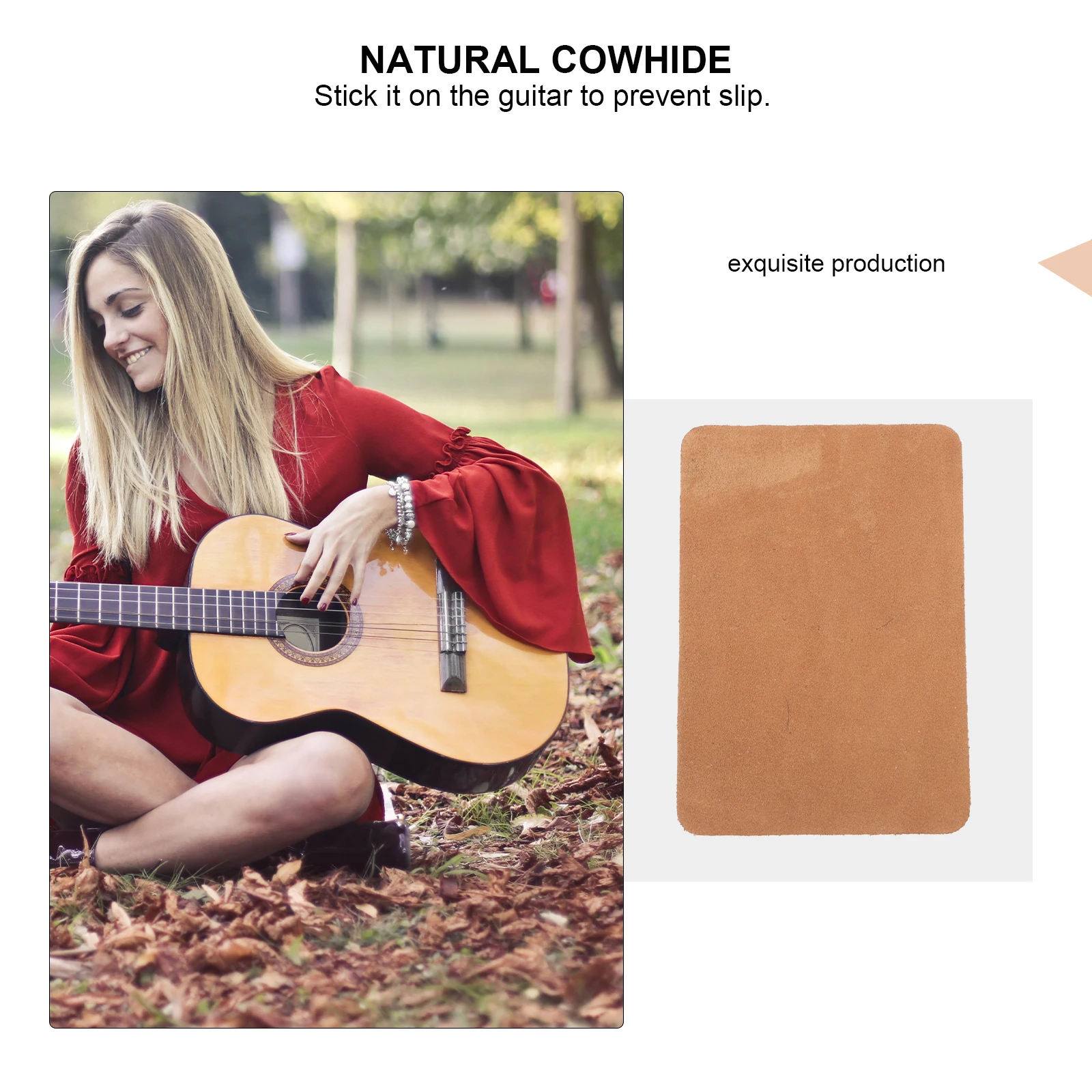 

Work Mat Pipa Non-slip Guitar Grip Cowhide Instrument Musicians Accessories Pad