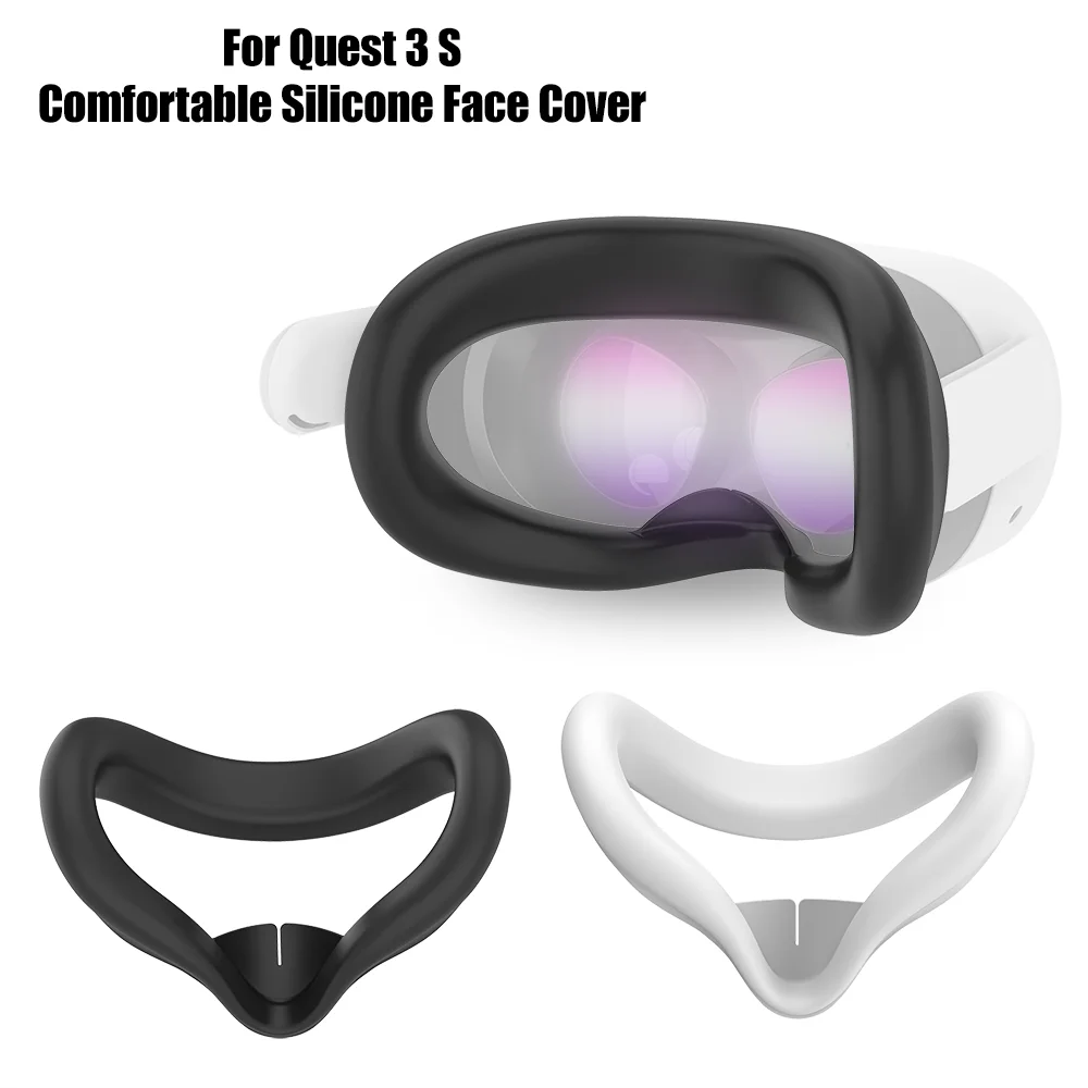 Silicone Eye Mask Cover Pad For meta quest 3s VR Headset Breathable Anti-sweat Light Blocking Eye Cover Sleeve