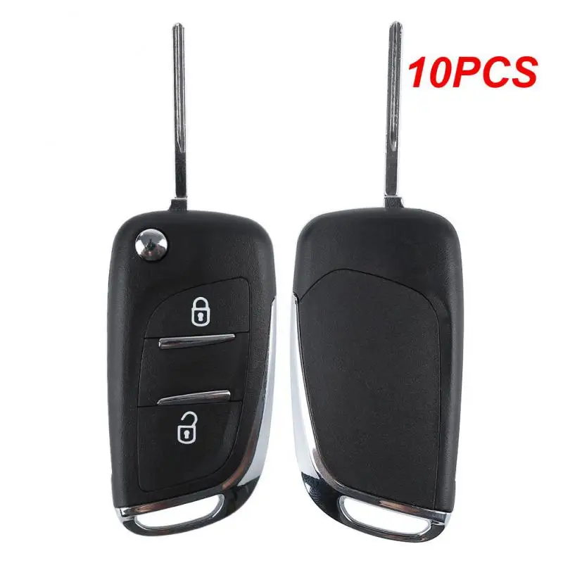 

10PCS Folding Flip Remote Car Key Shell For Corolla RAV4 EX Blank New VIOS Case 2/3 Button TOY43/TOY48 Blade