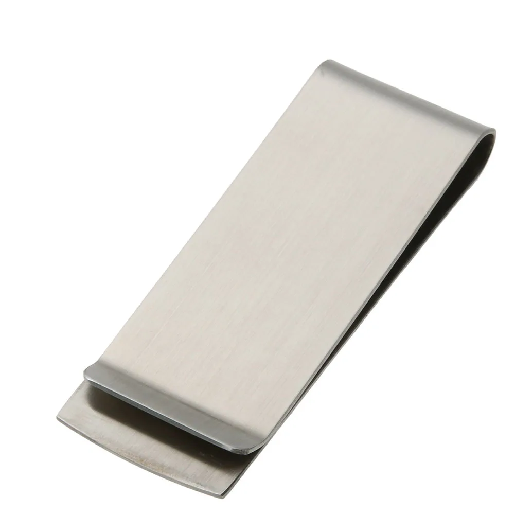 

Stainless Steel Money Clip Slim Cash Clip Credit Card Holder Clip Minimalist Front Pocket Wallet Clip for Fathers Boyfriends