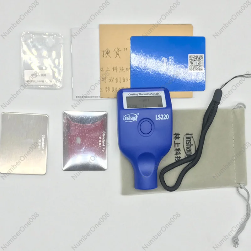 Updated LS220 Auto Car Paint Thickness Meter 0.0-3500um Fe NFe Probe Gauge For Non magnetic and Non conductive Coatings Gauge