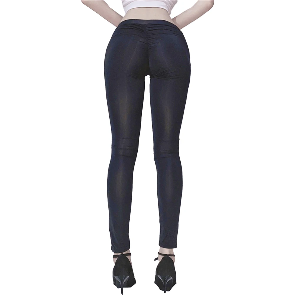 Yoga Pants Pants Female High Elastic Leggings Nylon Regular See Through Sheer Ultra-thin Brand New High Quality