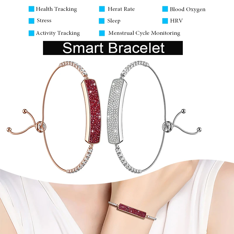 

Women's Smart Watch with Heart Rate Blood Oxygen Sleep Pedometer and Health Monitoring Bracelet Multifunctional Sports Band