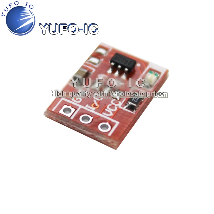 Модуль сенсорной кнопки TTP223 Самоблокирующаяся точка Динамический емкостный переключатель 1-канальная модернизация