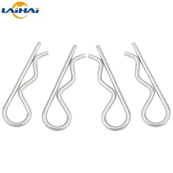 10/20pcs M1 to M4 Steel R Type Spring Cotter Pin Wave Shape Split Clip Clamp Hair Tractor Pin for Car Rod Diameter = 1 to 4mm
