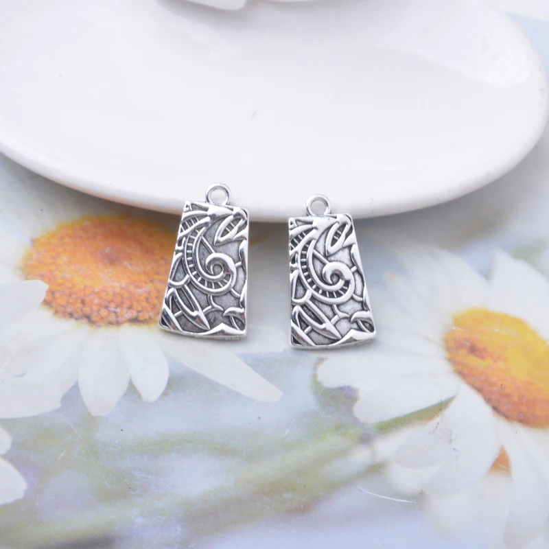 10 Stück/Los Legierung Antike Bronze Kaktusblumen-Quasten Charms Anhänger DIY Schmuckzubehör für Damen Halsketten Ohrringe – Detail 4