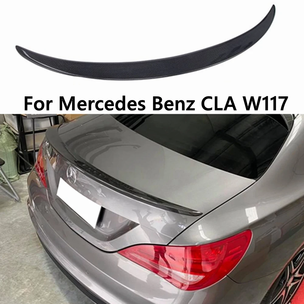 

Задний спойлер из углеродного волокна для Mercedes-Benz CLA W117 C117 AMG 2013-2019 FRP, кованый УГЛЕРОДНЫЙ