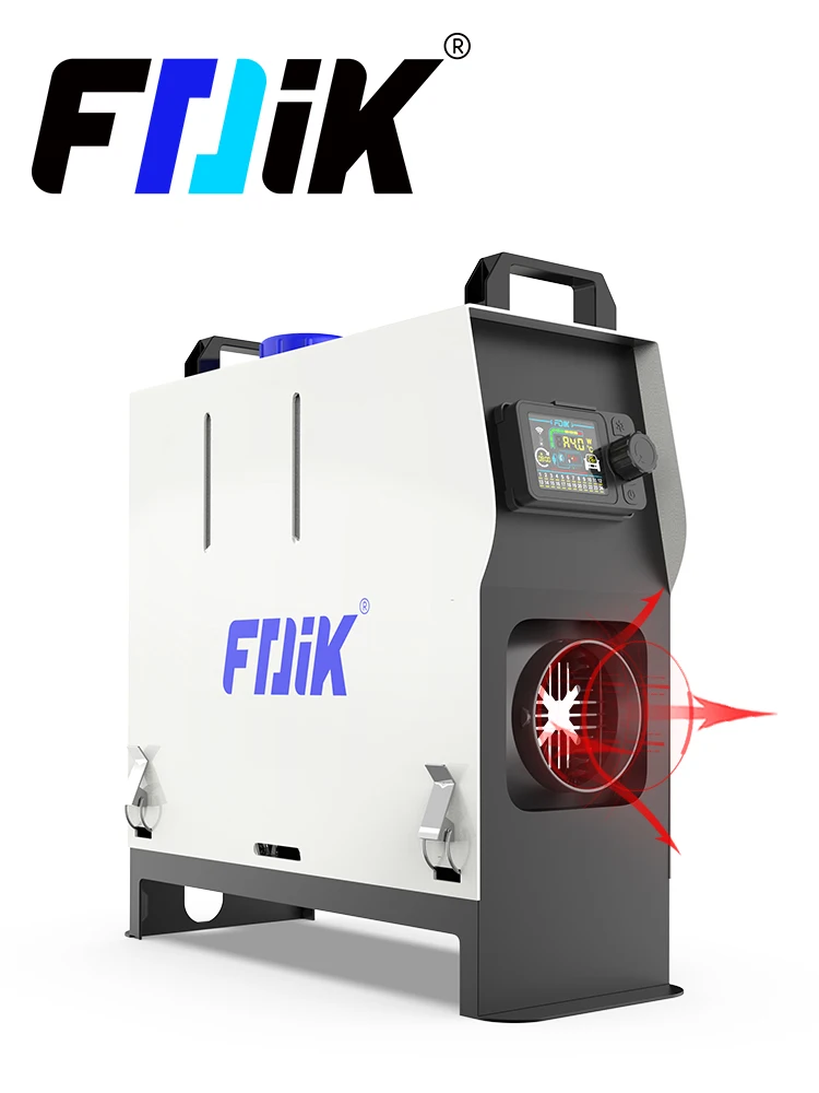 FDIK 12V 24V 220V Dieselheizung Luftheizung 12V 24V Heizgerät mit Netzteil und Fernbedienung für Garage und Lager