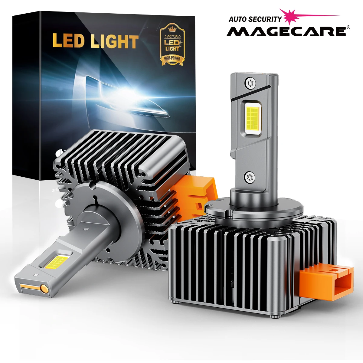 D1S D2S D3S D4S LED Headlight Bulbs 70W 30000LM 6500K CANBUS Error Free 1:1 Original HID Size for High Low Beam 12V Plug &Play