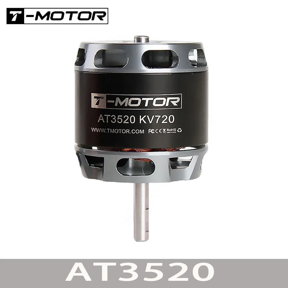 T-MOTOR AT3520 عمود طويل KV550 KV720 KV850 محرك بدون فرشاة لطائرات بدون طيار لوحة طويلة جناح ثابت بدون طيار