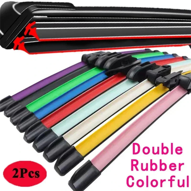 

22" 17" Hook / J-Hook Double Rubber Car Front Wiper Blades Windshield Windscreen