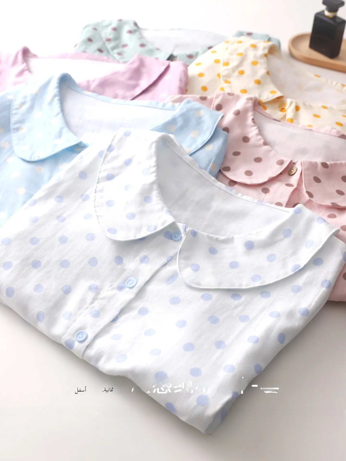 conjunto-de-ropa-de-dormir-de-verano-para-bebe-nina-100-algodon-pantalones-cortos-holgados-transpirable-y-comodo-diseno-dulce-con-puntos