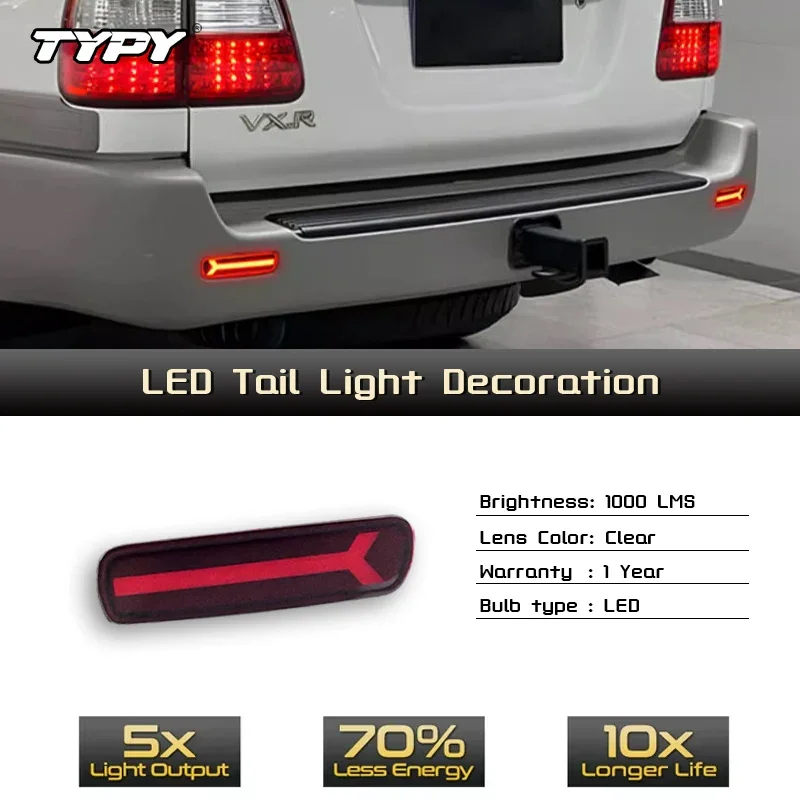 

TYPY Car Rear Bumper Light Assembly For Lexus LX470 For Toyota Land Cruiser 1998-2007 LED Brake Tail Lamp Turn Signal Lamp