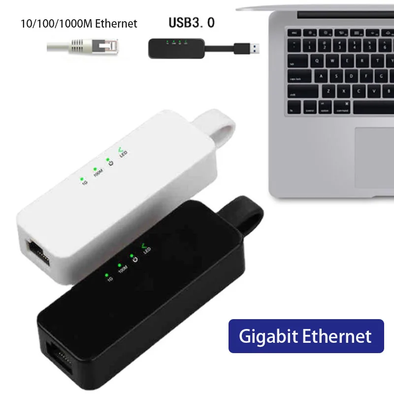 

Интерфейс USB3.0 к сетевому кабелю Адаптер локальной сети RJ-45 10/100/1000 Мбит/с Игровая сетевая карта Гигабитная сетевая карта USB3.0 Интернет-сплиттер