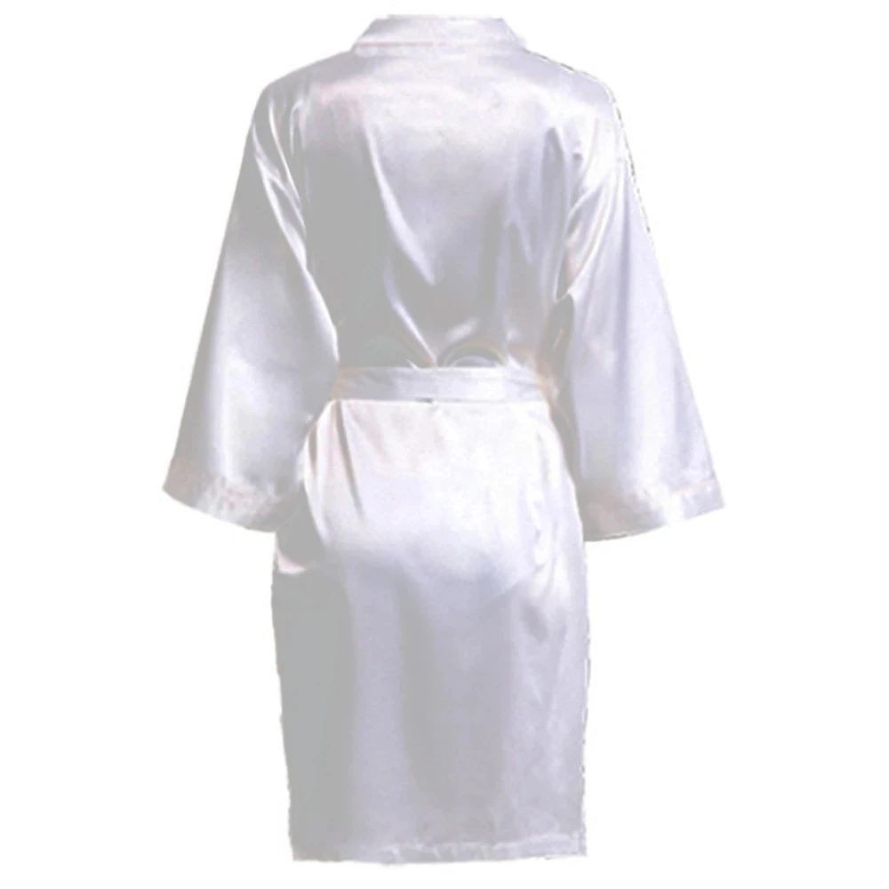 Hochzeits feier Team Braut Robe ohne Buchstaben Kimono Satin Pyjama Brautjungfer einfachen Bademantel sp088