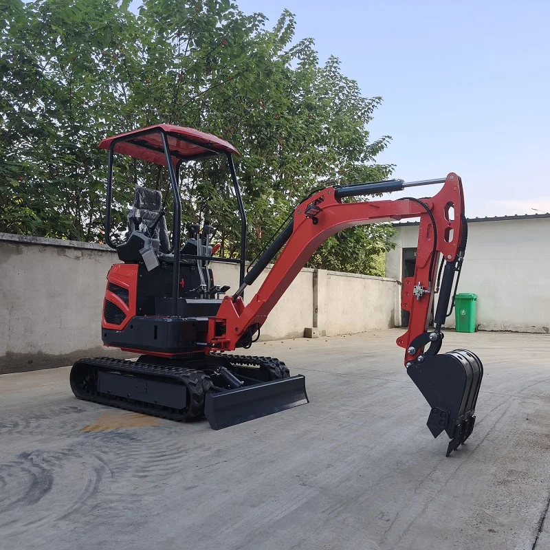 1.8T Crawler Excavator Euro 5 Engine Cylinder 1-Year Warranty Moving Type 1-8ton 1ton With Bucket Price