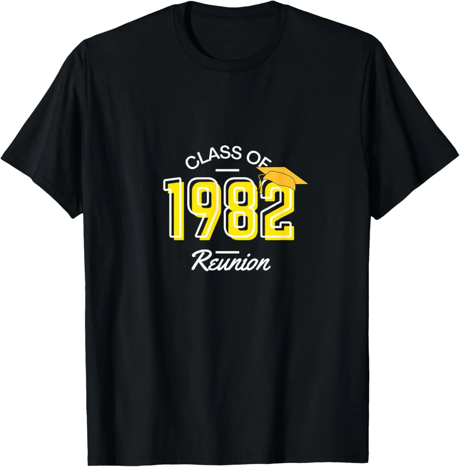 Class of 1982 Reunion T-Shirt- Vintage 1982 Limited Edition Birthday 1982 Men Women Short Sleeve Printed T-shirt