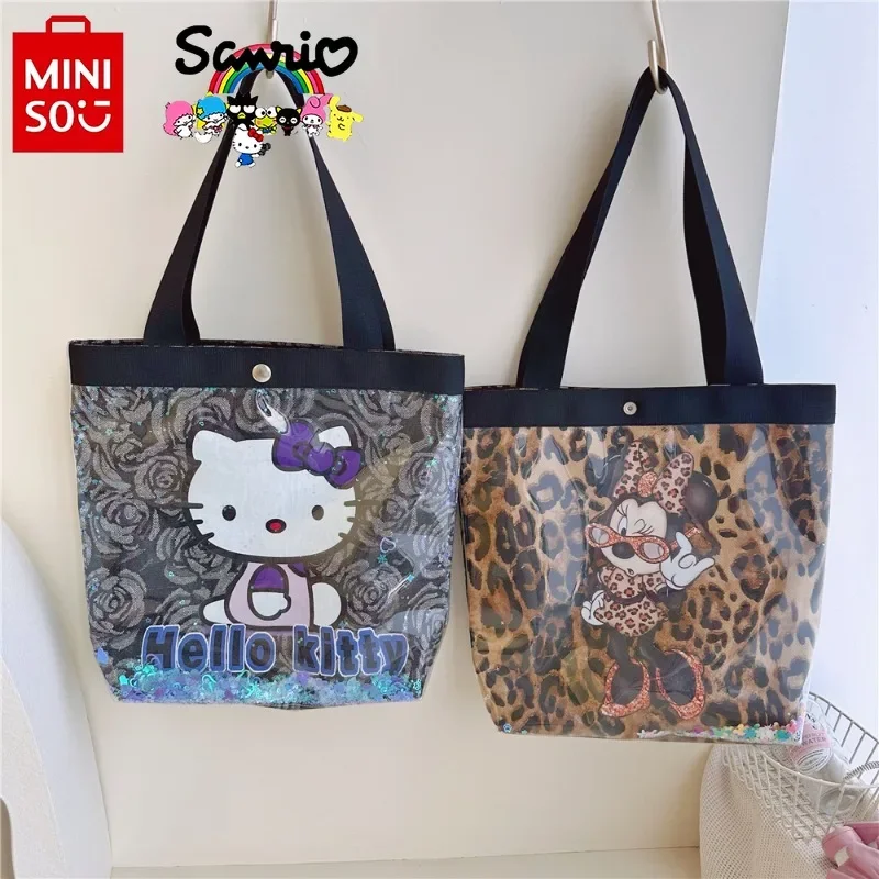 New Transparent Handbag Fashionable and High Quality Women's Shoulder Bag Cartoon Versatile Large Capacity Women's Storage Bag