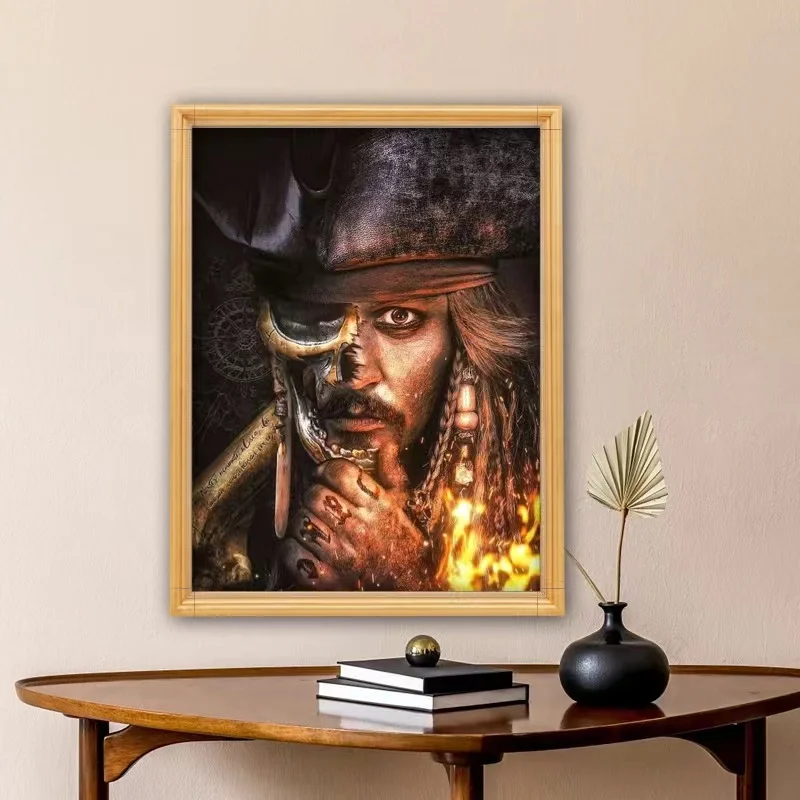 Diy Diamond Art Painting Gothic Captain Jack Sparrow New Johnny Depp Embroidery Mosaic Cross Stitch Kits Movie Star Home Decor